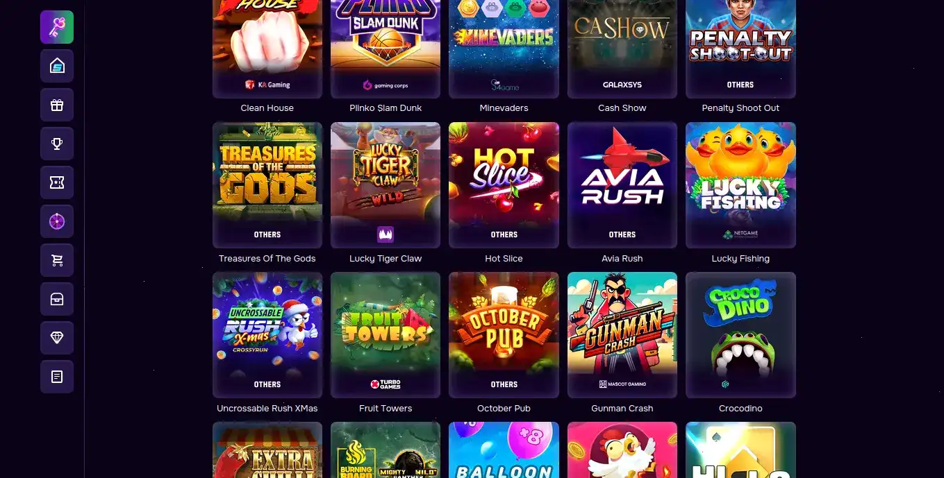 Слоты и интерфейс Legzo casino